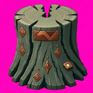 damaged tree stump