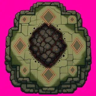 scorch mark, clustered arrangement