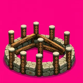 clean campfire ring