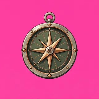 compass, ornate design
