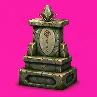 weathered relic pedestal