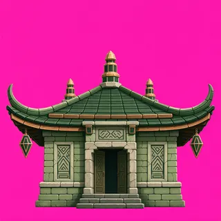 roof center, intact