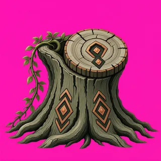 weathered tree stump