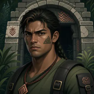 original adult messenger, determined expression