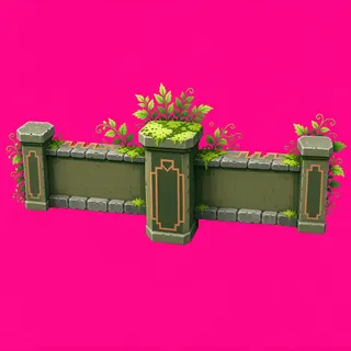 fence corner, intact