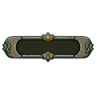 empty status bar frame, hover-highlighted state