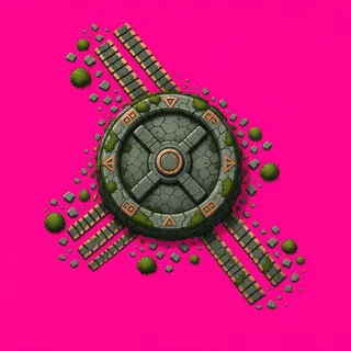wheel tracks, sparse arrangement
