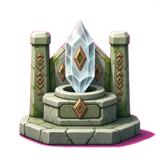 frosted relic pedestal