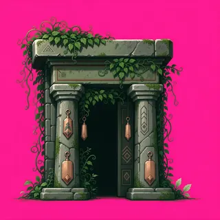 overgrown gate