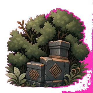damaged low bush