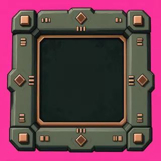 empty minimap frame, pressed state