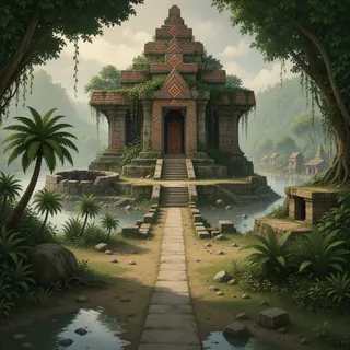 hidden shrine at daylight