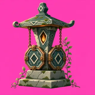 weathered lantern post