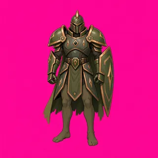 original adult armored enemy, facing north