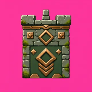 wall end cap, weathered