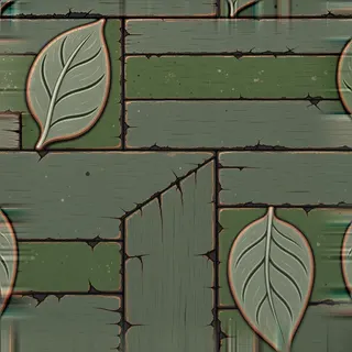 damaged weathered plank floor