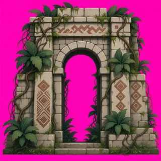 support arch, overgrown