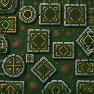 clean deep green ground moss