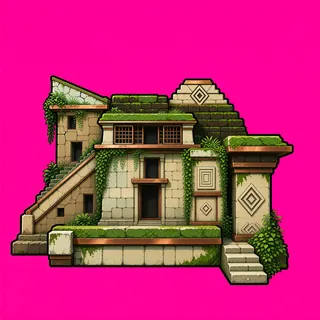 balcony platform, overgrown