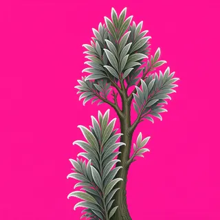frosted tall shrub