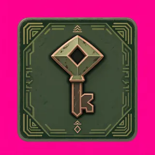key, rare accent design