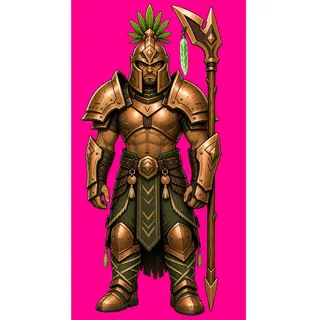 original adult armored enemy, facing south