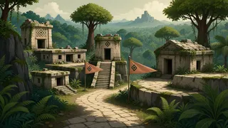 winding wilderness path at daylight