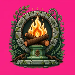campfire, rare accent design