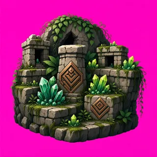 overgrown resource deposit