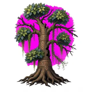 damaged standing tree