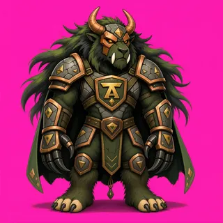 original adult beast enemy, facing north