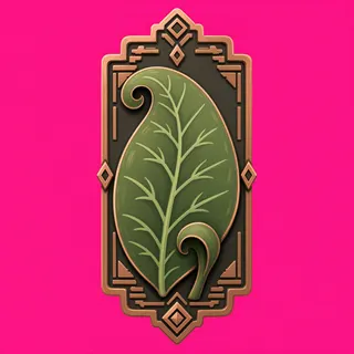 leaf, rare accent design