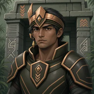 original adult guard, calm expression