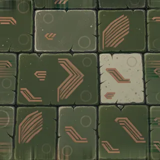 weathered flat paving