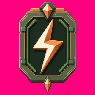 lightning bolt, rare accent design