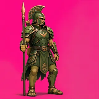 original adult armored enemy, facing east