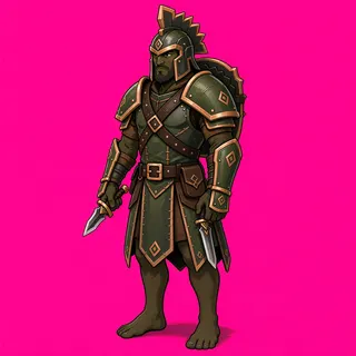 original adult armored enemy, facing west
