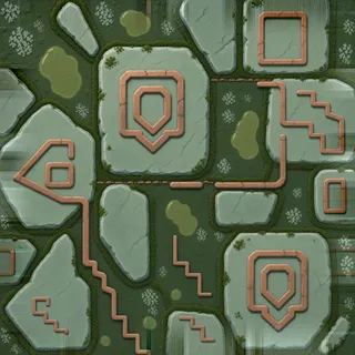 frosted deep green ground moss