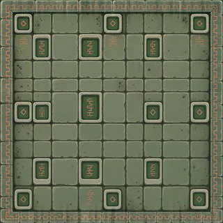 clean dusty tiled floor