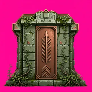 wall end cap, overgrown