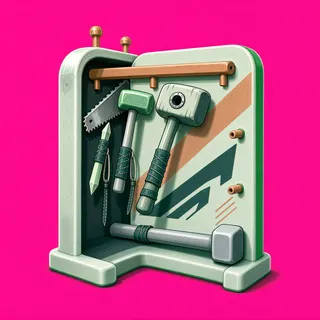 frosted tool rack
