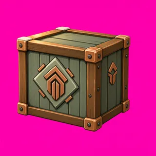 clean wooden crate