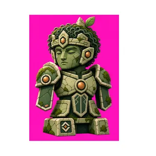 weathered statue