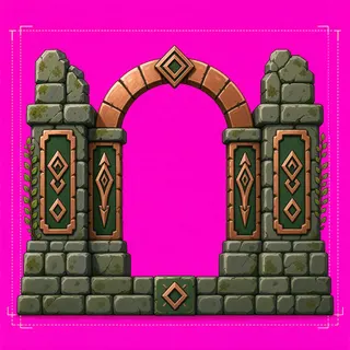 support arch, weathered