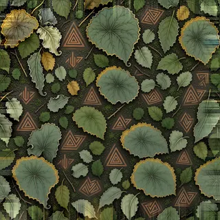 damaged leaf litter