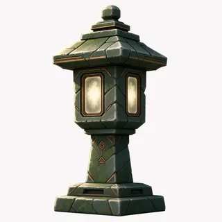 frosted lantern post