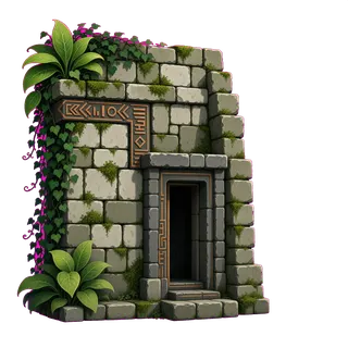 clean stone wall section