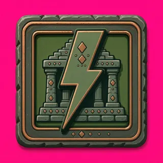 lightning bolt, plain design