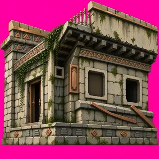roof inner corner, weathered