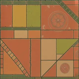 clean dusty tiled floor